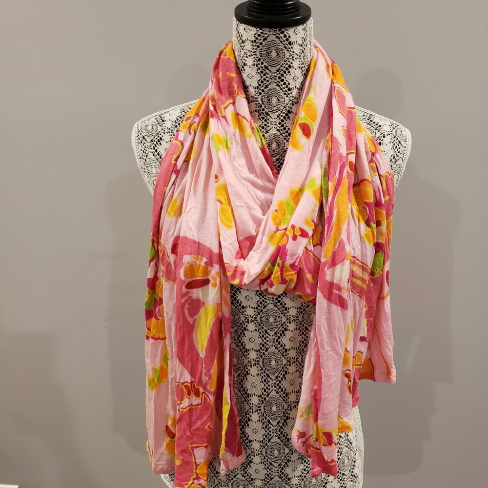 Pink Wrap Scarf